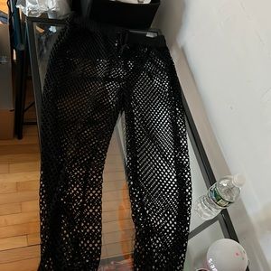Fishnet joggers (size M) Club Exx (from Dollskill)
